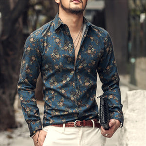 autumn  long sleeve shirts men