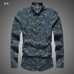 autumn  long sleeve shirts men