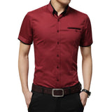 Men's Summer Business Shirt Short Sleeves