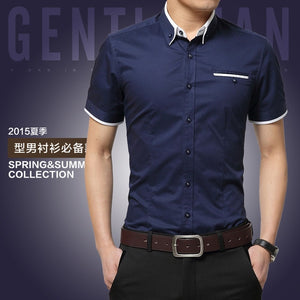 Men's Summer Business Shirt Short Sleeves