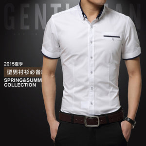 Men's Summer Business Shirt Short Sleeves