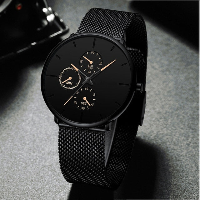 Men Watch 2020 Fashion Business Watches For MenTop Brand Luxury Steel Reloj Hombre Casual relogio masculino erkek kol saati