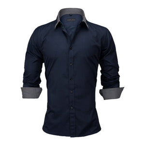 British Style Cotton Men's Shirt Office